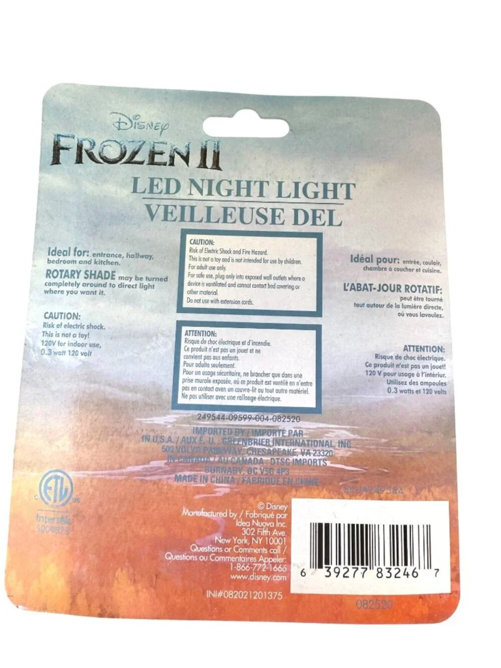 Disney Frozen II LED Night Light